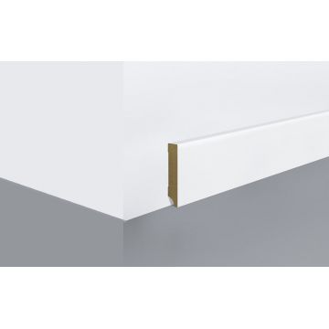 Plinta Mdf, alba, 240 x 1.8 x 10 cm, Cubic, P100C.01, Egger