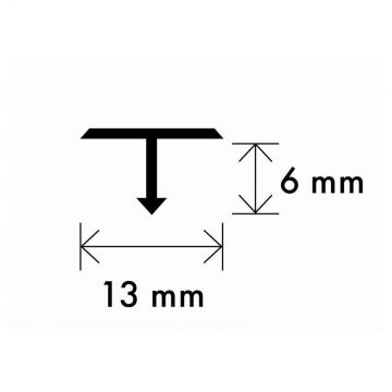 Profil aluminiu A54 auriu 2.5 ml cod A54