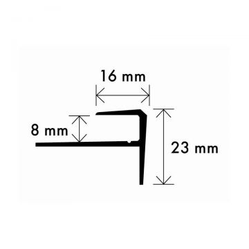 Profil aluminiu A60 Sampanie 2.7 ml cod A60