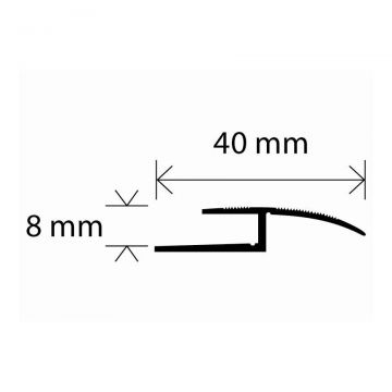 Profil aluminiu argintiu 2.7 ml cod A62