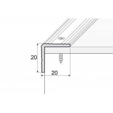 Profil trepte aluminiu argintiu 0.9 ml A35