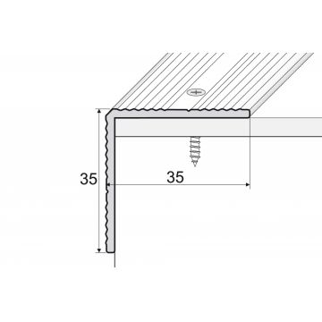 Profil trepte aluminiu argintiu 2.7 ml A34